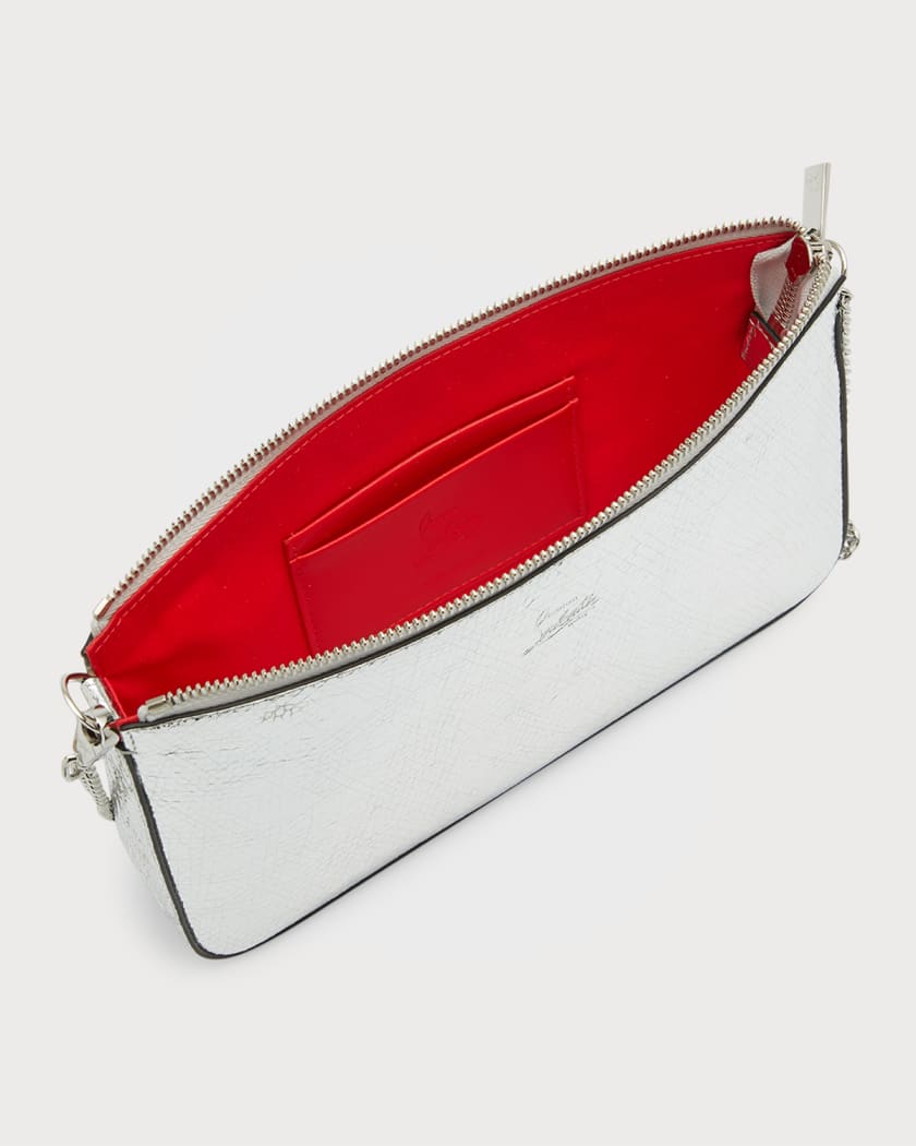 Leather clutch bag Christian Louboutin Red in Leather - 34169473