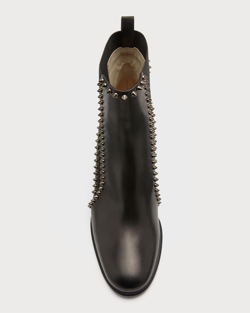 Studded Leather Boots in Black - Christian Louboutin