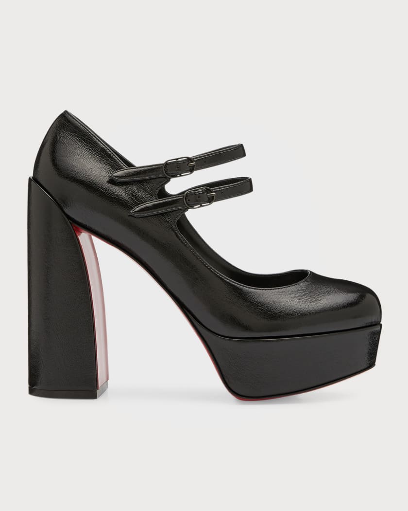 red bottom platform heels