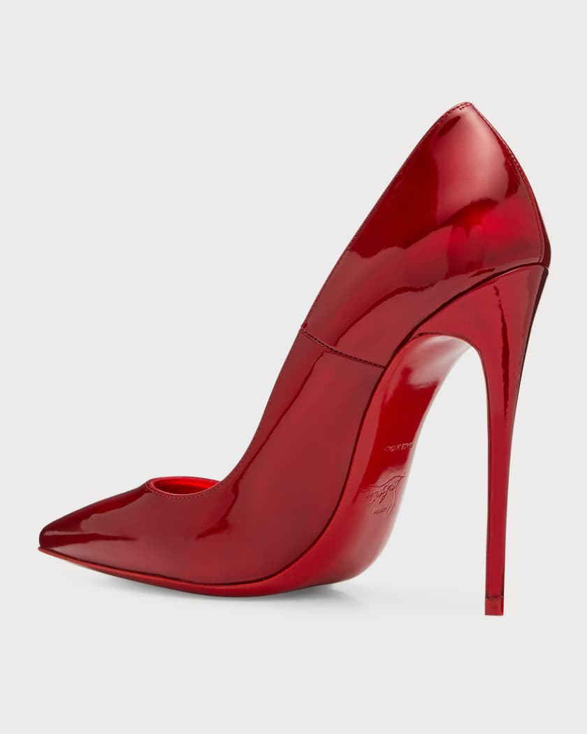 Christian Louboutin So Kate Patent 120mm Red Sole Pump, Shocking Pink
