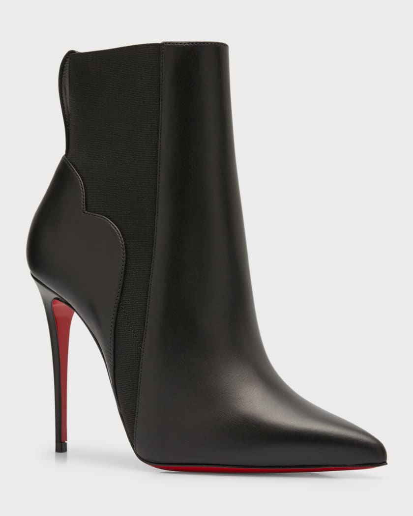 Christian Louboutin Lace Up Red Bottom Heel Boots