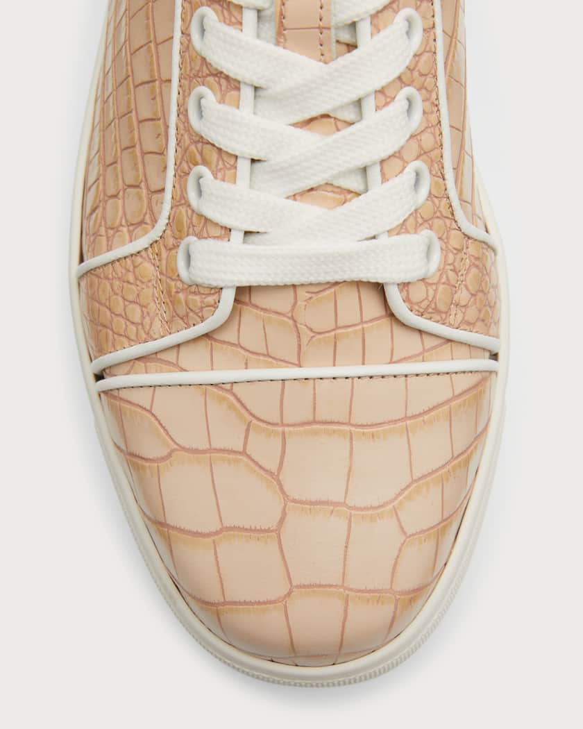 Basket louboutin homme croco best sale