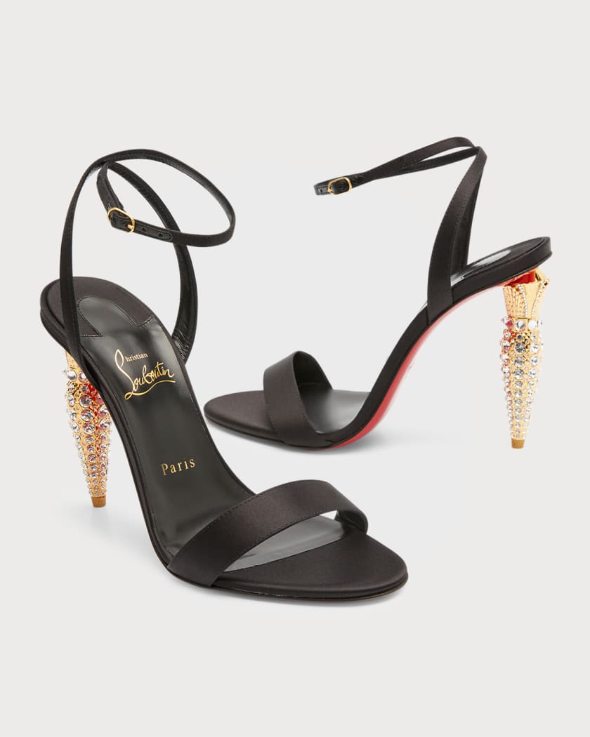 Christian Louboutin Flora Queen Ankle-Strap Sandals
