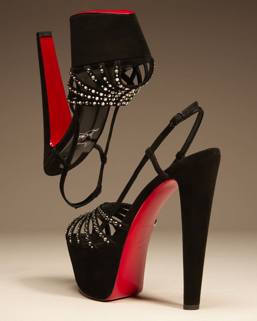 Christian Louboutin, Shoes, Christian Louboutin Sparkly Crystal Platform  Pumps 4