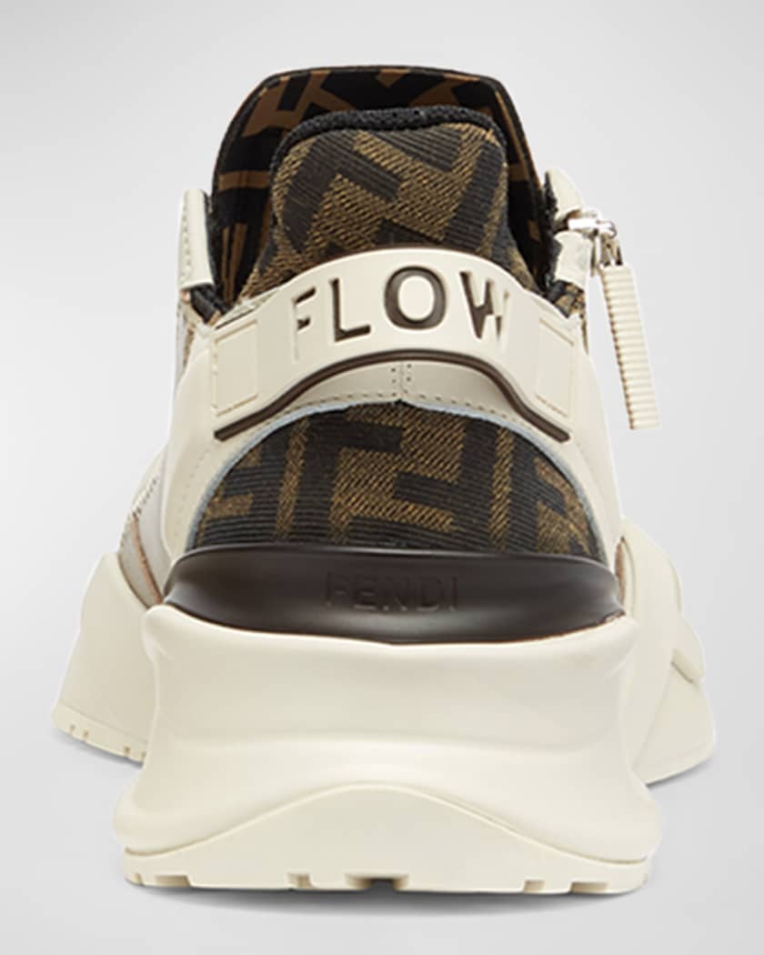 Fendi Flow Side-Zip Trainer Sneakers