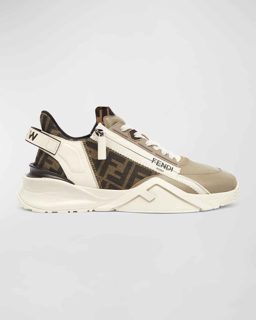 Fendi Flow Side-Zip Trainer Sneakers