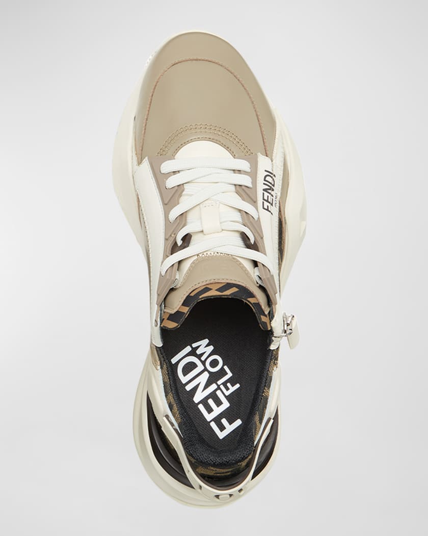 Fendi Flow Side-Zip Trainer Sneakers