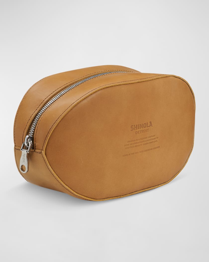 Men s Football Leather Travel Toiletry Kit