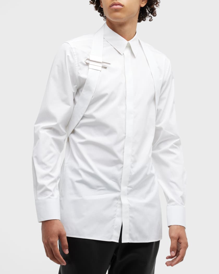 Givenchy Men's U-Lock Harness Dress Shirt | Neiman Marcus