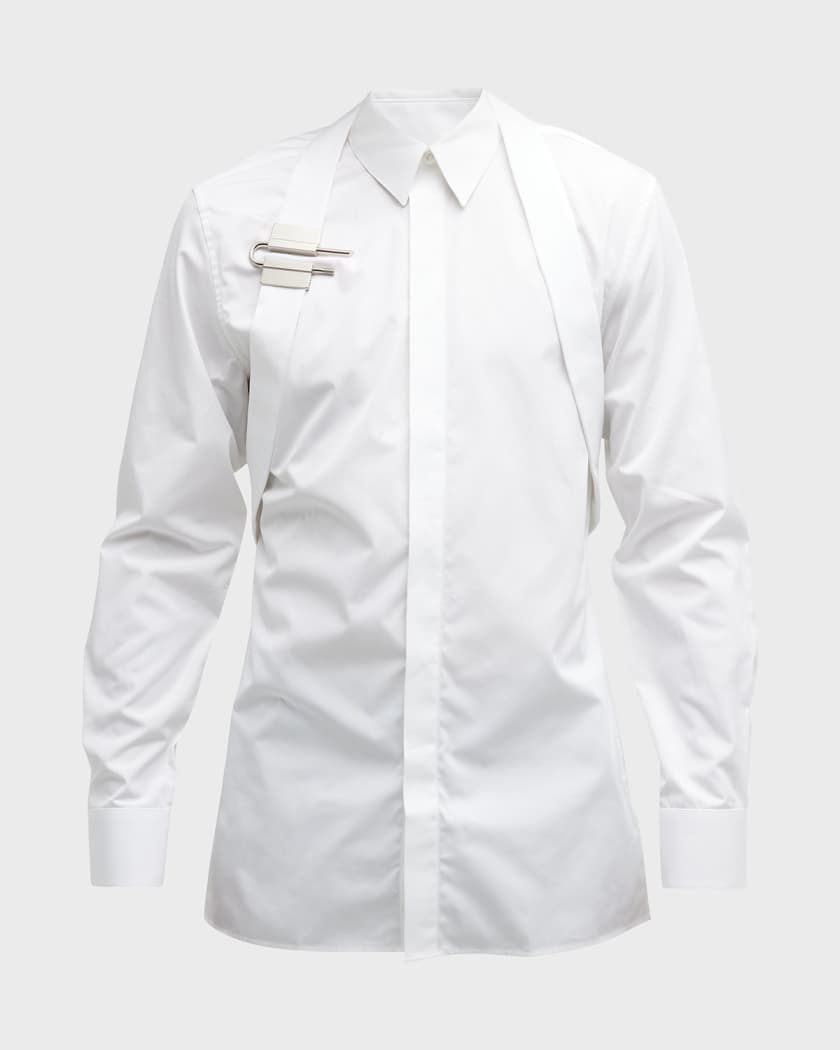 Givenchy Men's U-Lock Harness Dress Shirt | Neiman Marcus