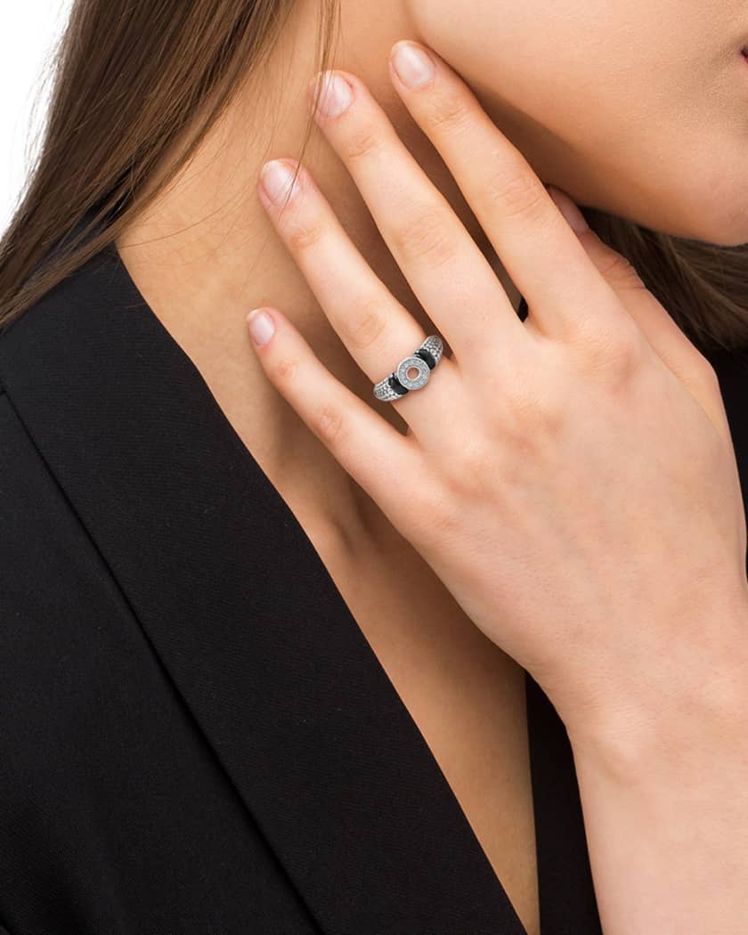 Vibrant spirit hotsell ring black crystal