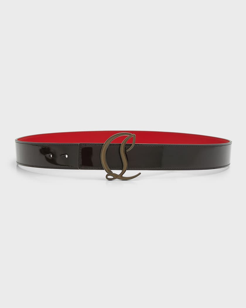 Christian Louboutin CL Logo Leather Belt for Men