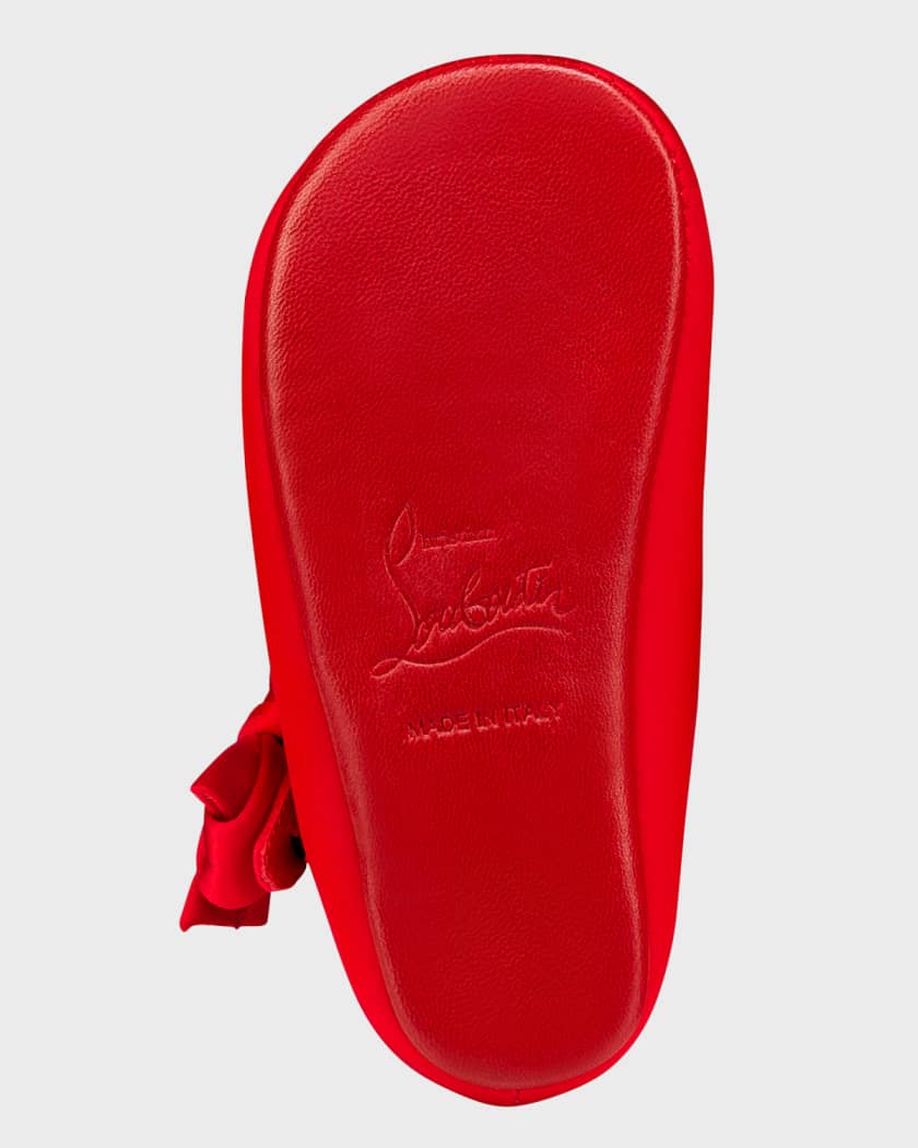 Girl's Lou Satin Bow Ballet Flats, Baby
