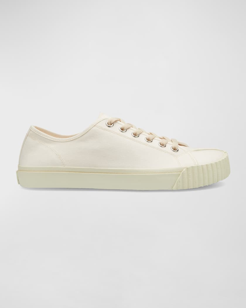 Nu Tak bibliotek Maison Margiela Men's Tabi Split-Toe Canvas Low-Top Sneakers | Neiman Marcus