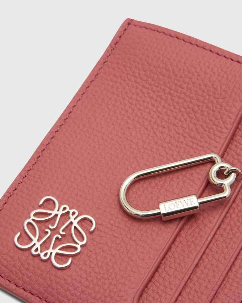 Loewe Anagram Zip Leather Card Holder | Neiman Marcus