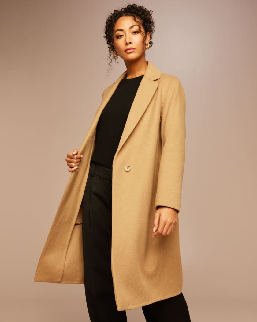 Wool-blend coat