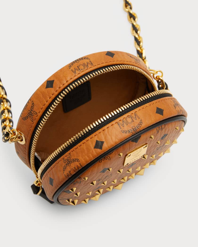 Mcm studded crossbody bag