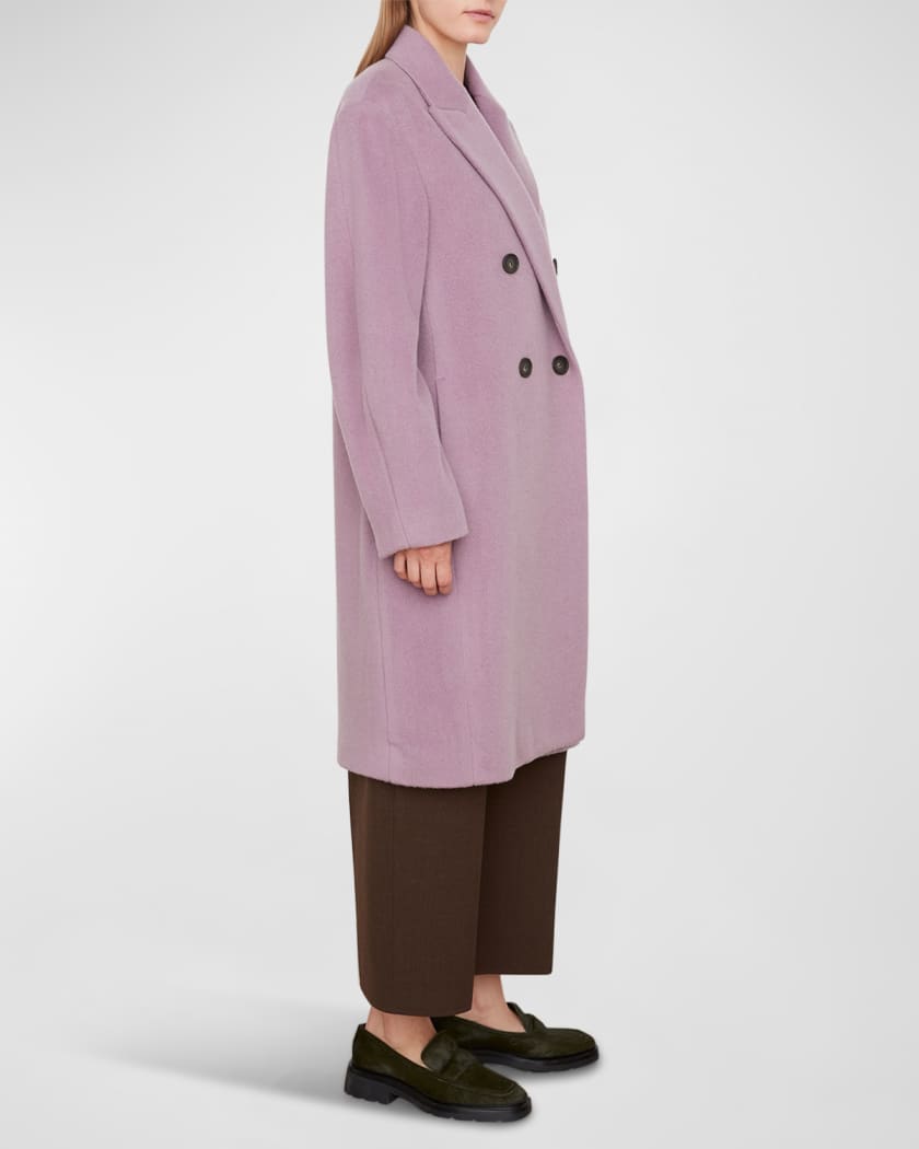 Brushed deals wool coat