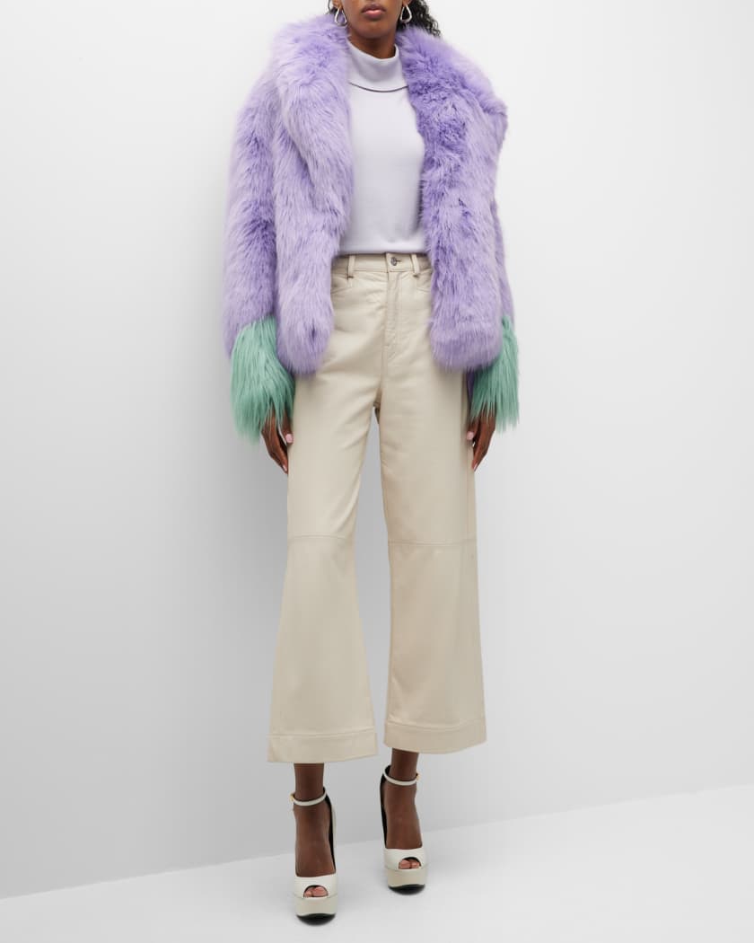 Alabama Muse Kate Faux Fur Short Coat | Neiman Marcus