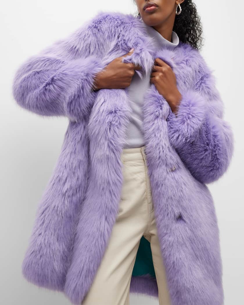 Alabama Muse Jones Faux Fur Long Coat | Neiman Marcus