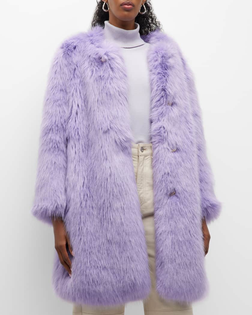 Alabama Muse Jones Faux Fur Long Coat Neiman Marcus