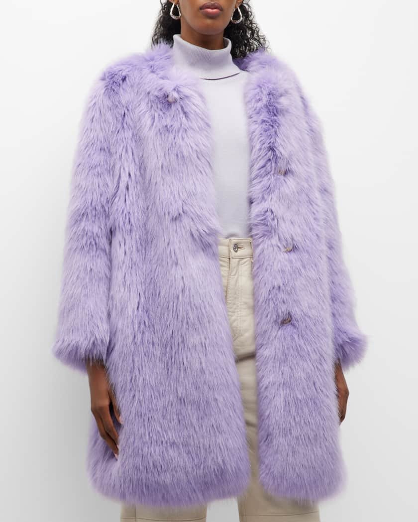 Alabama Muse Jones Faux Fur Long Coat | Neiman Marcus