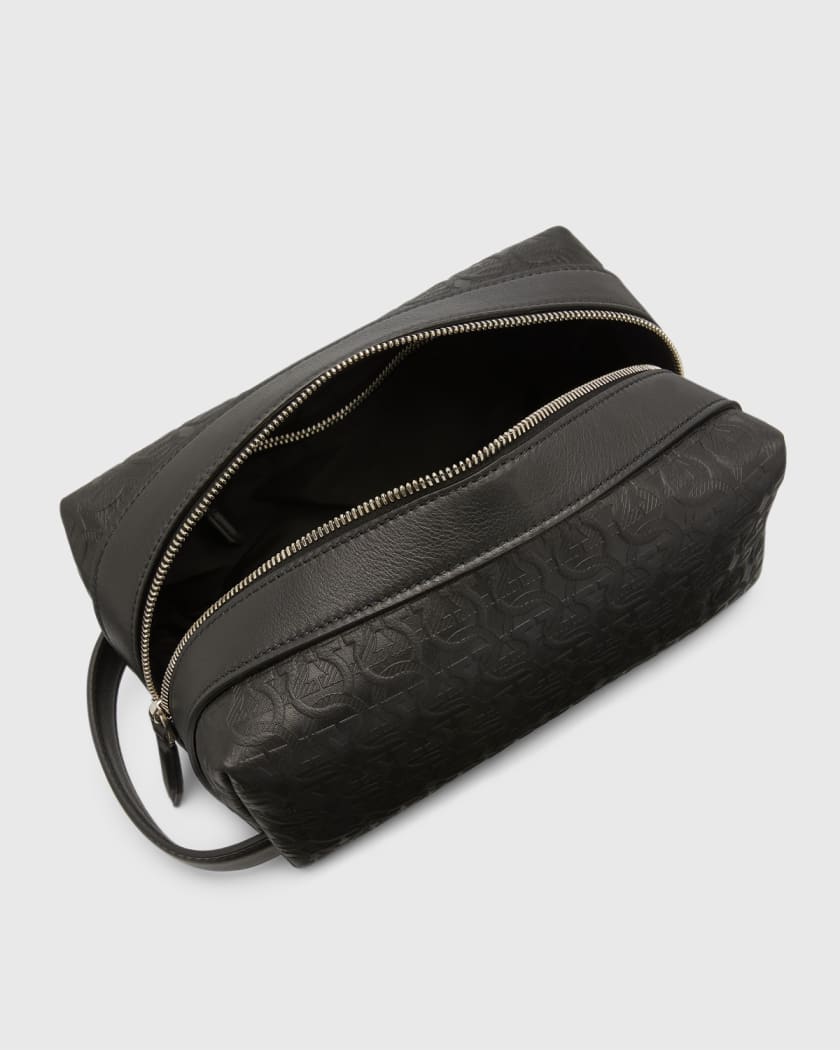 Quote Bookish Leather Toiletry Bag