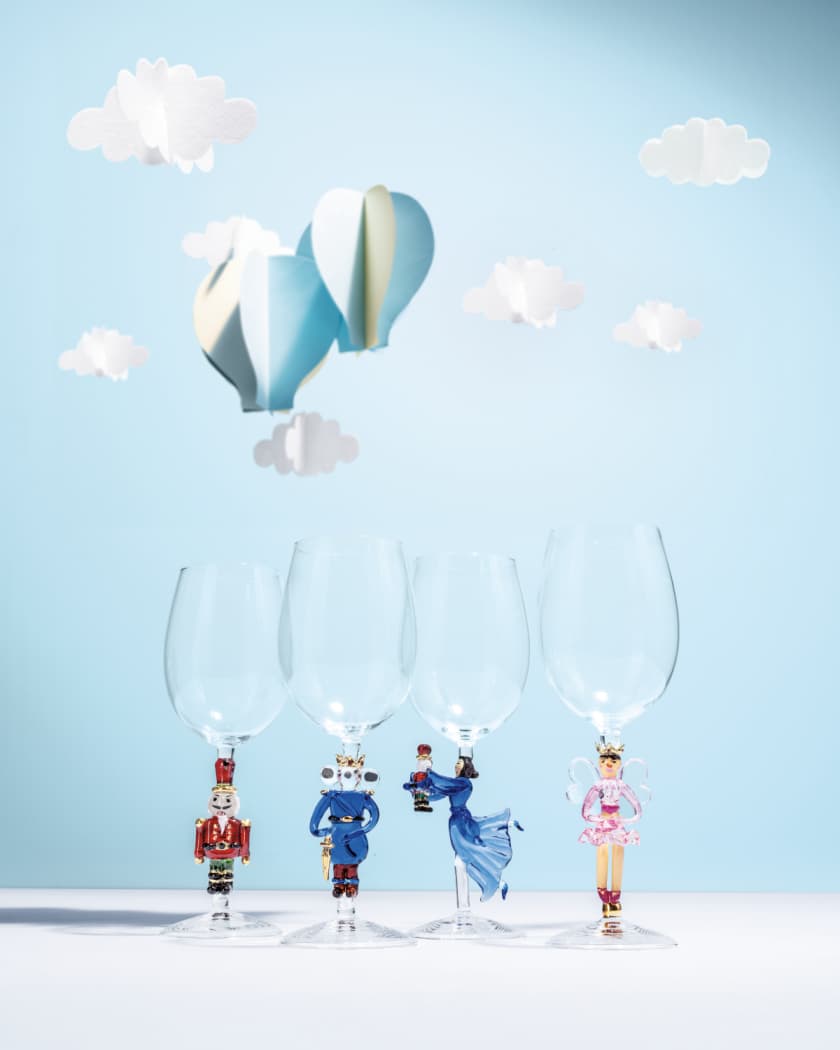 Christmas Nutcracker Suite Wine Glasses - Set of 4