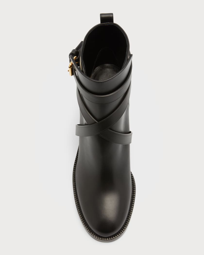 Burberry black ankle boots hotsell