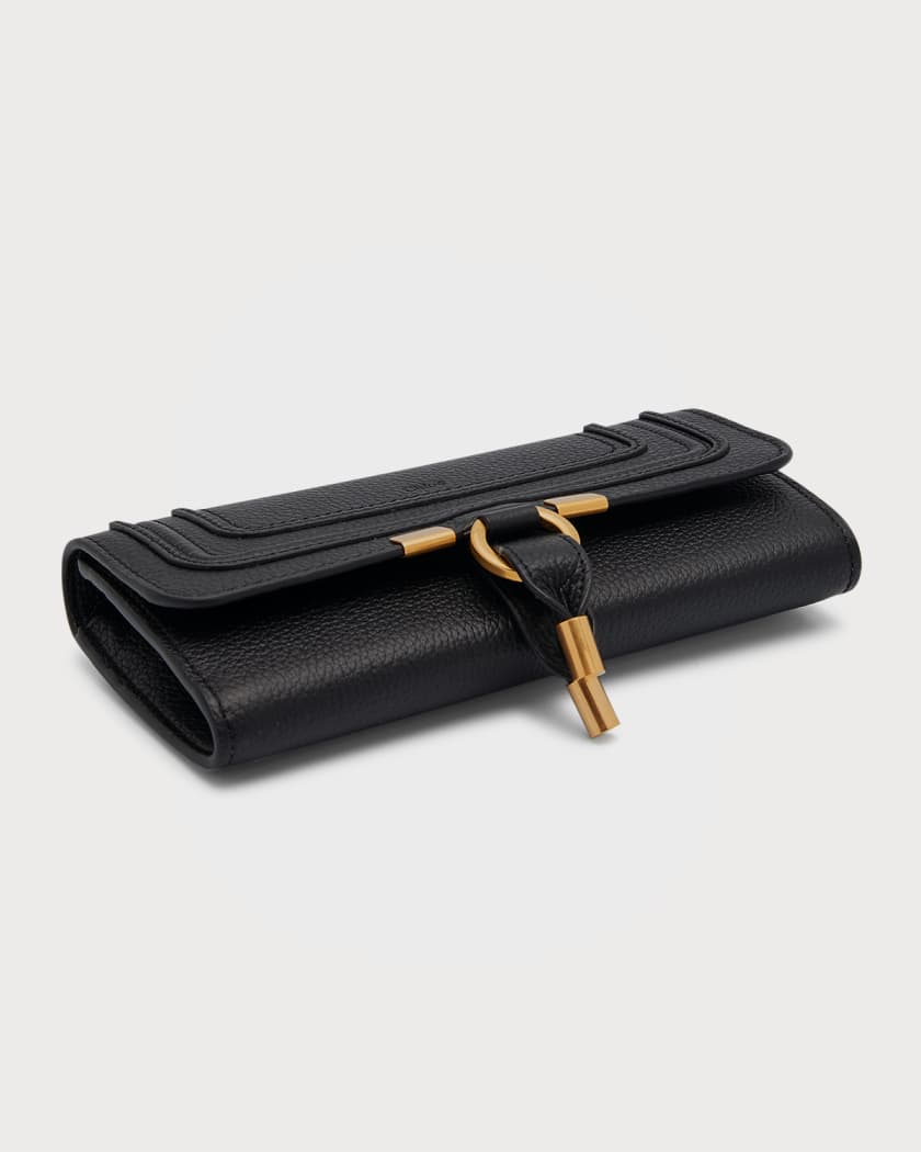 Chloe marcie long leather flap wallet clearance