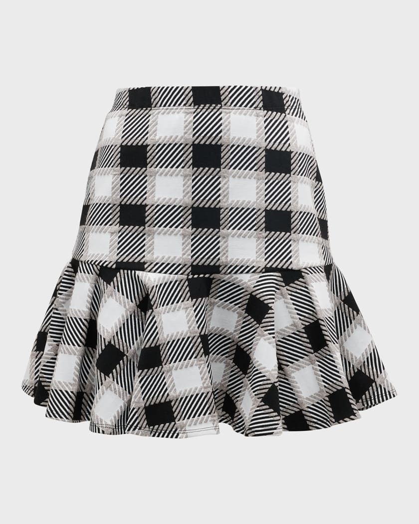 Autumn Adeigbo Beverly Plaid Mini Skirt | Neiman Marcus