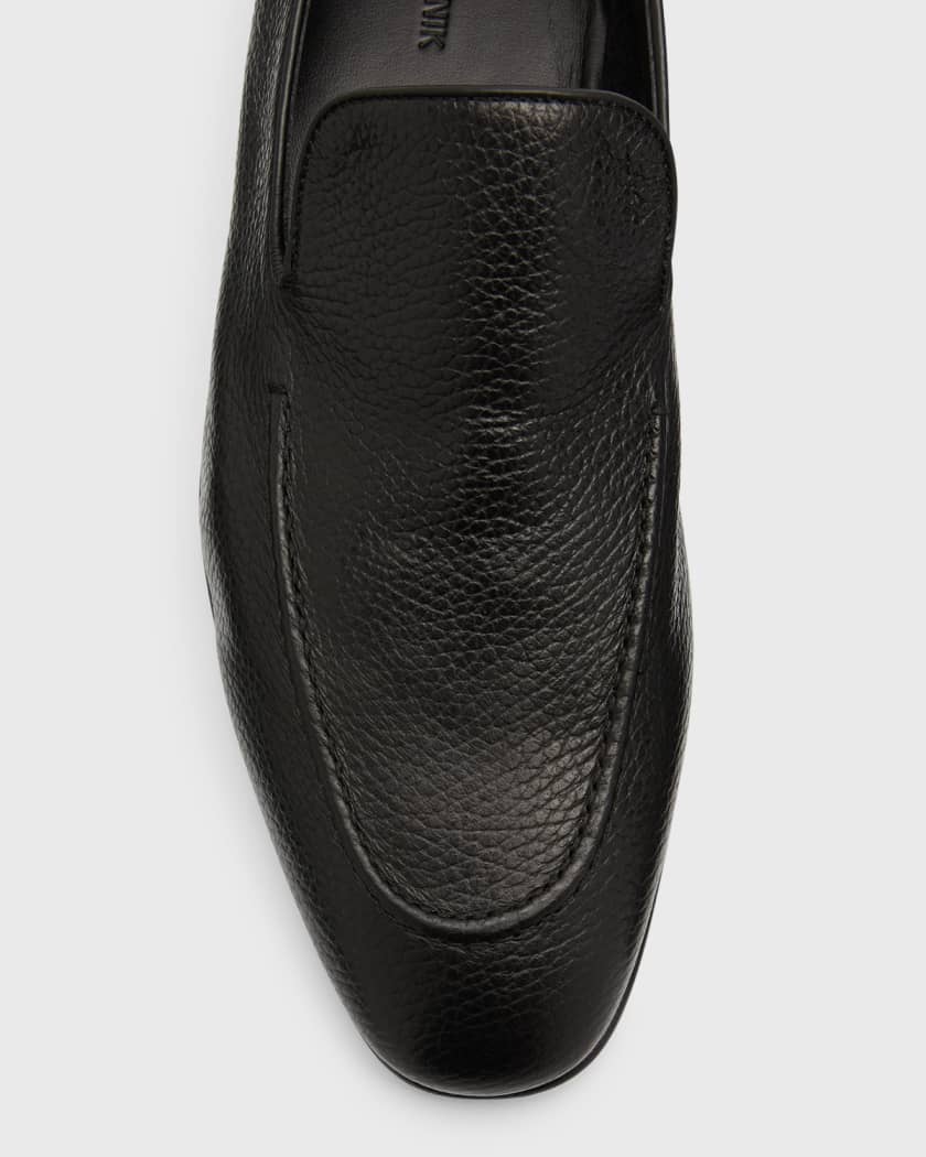 MANOLO BLAHNIK Truro Full-Grain Leather Loafers for Men
