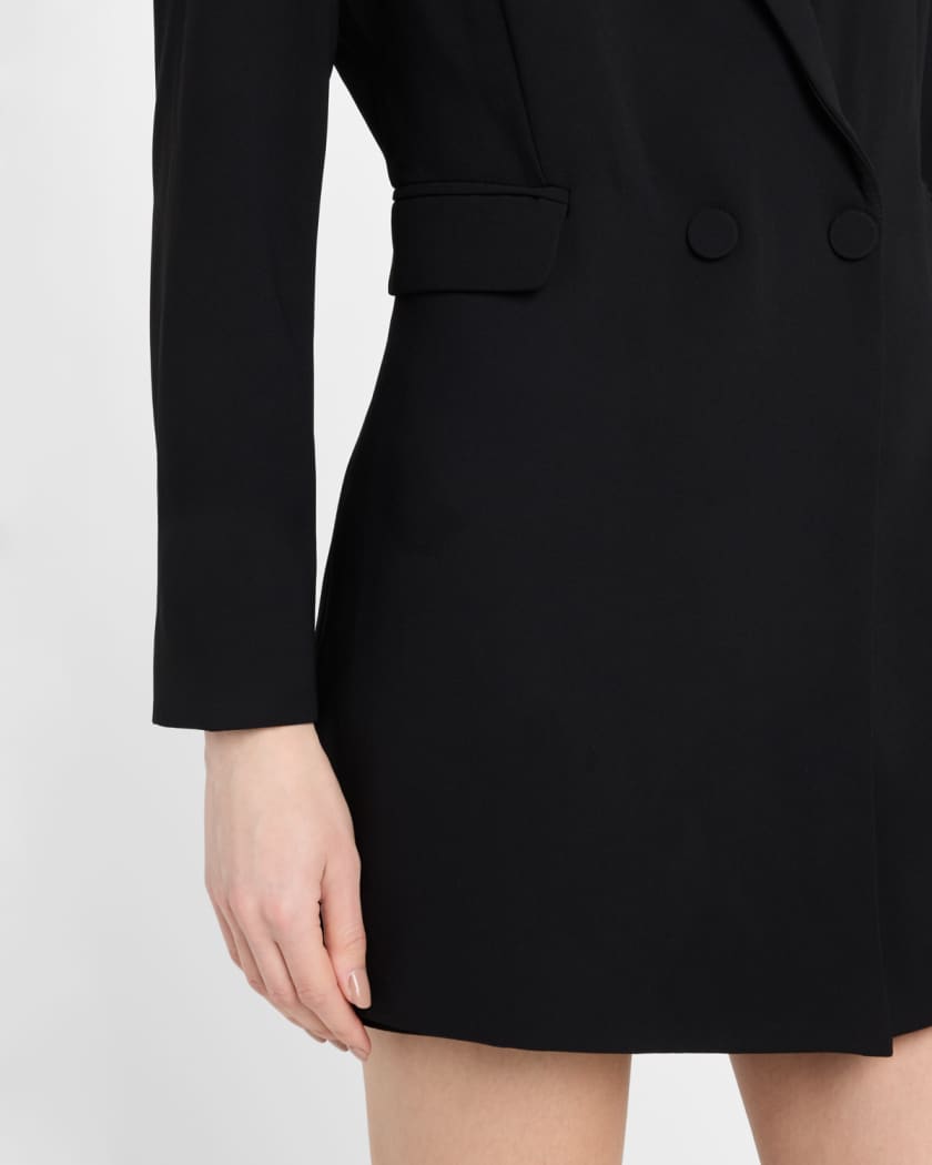 Alice + Olivia Kyrie Tuxedo Skort Romper | Neiman Marcus