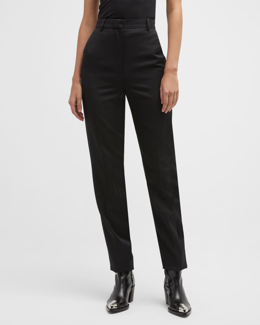 Women's High-waisted Cigarette Trousers by Alexander Mcqueen