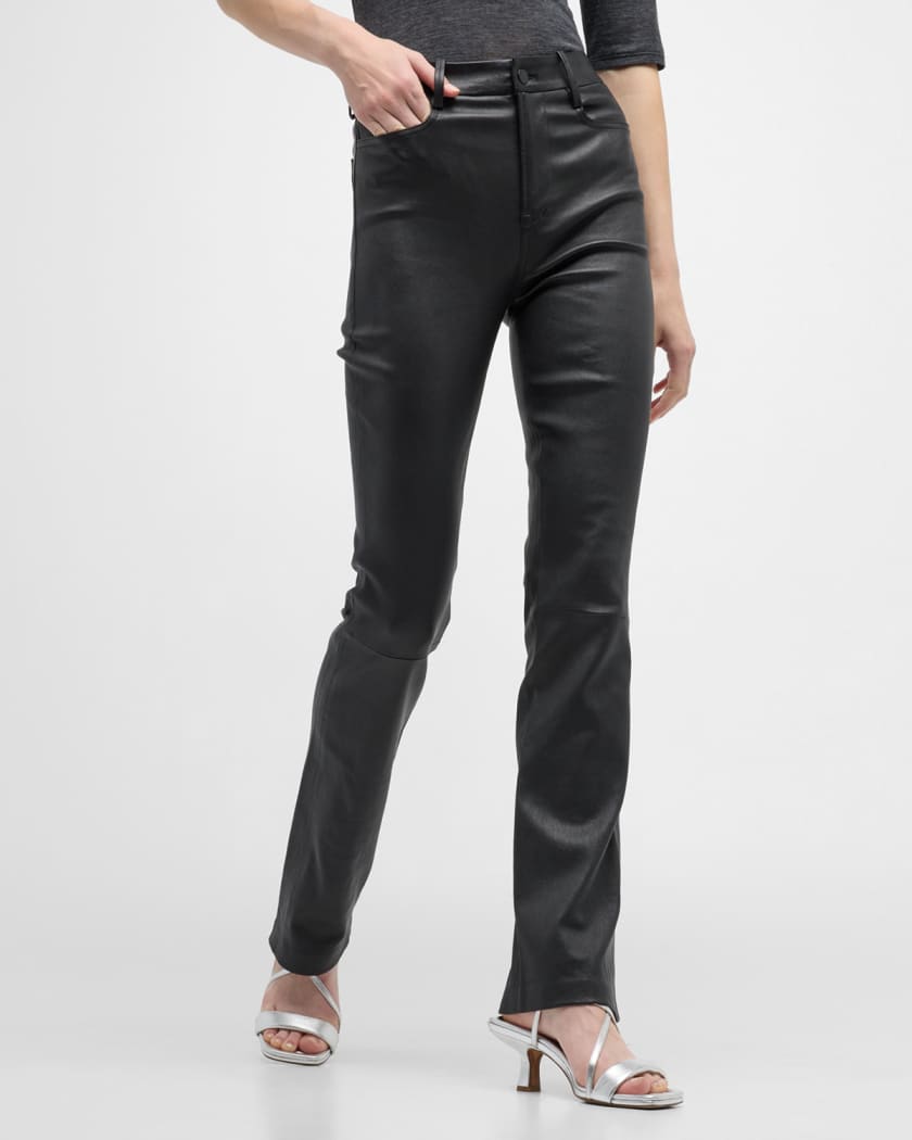 Vince Bootcut Stretch Leather Pants