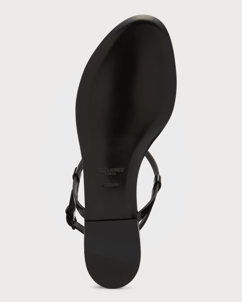 Flat sale ysl sandals