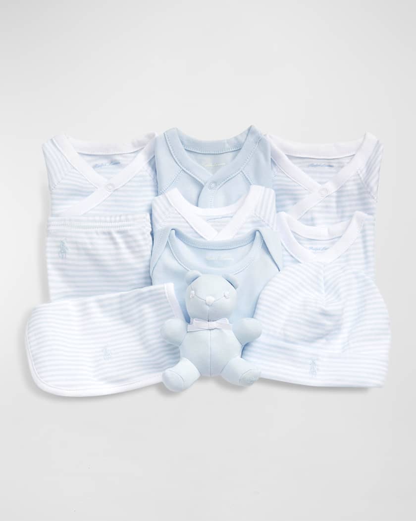 Boy's 11-Piece Organic Cotton Gift Set, Size Newborn-9M