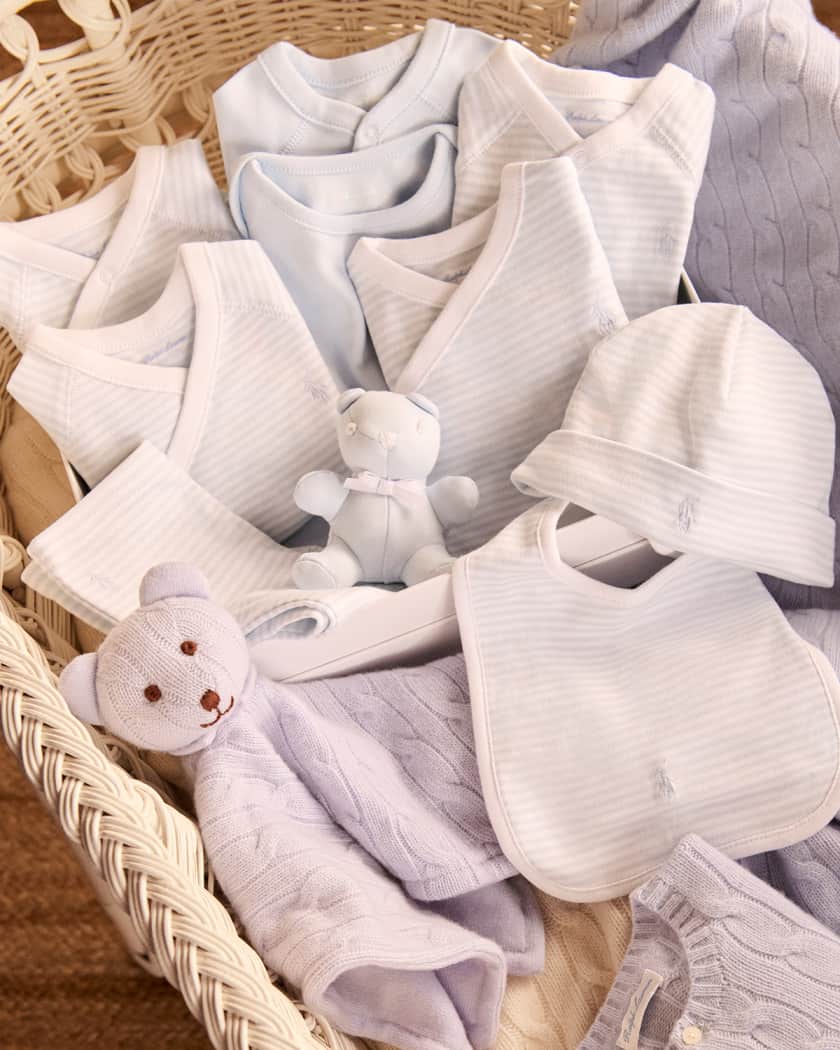 Boy's 11-Piece Organic Cotton Gift Set, Size Newborn-9M