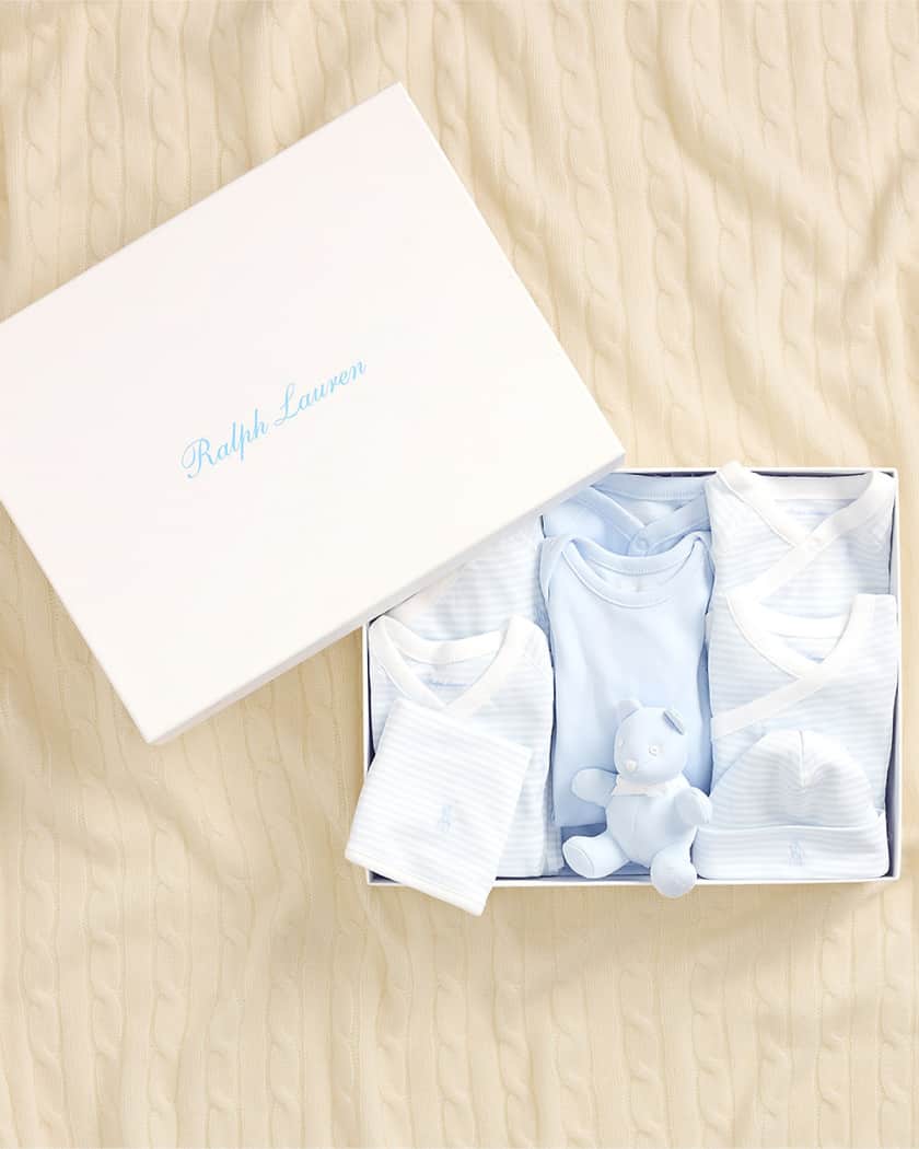 Boy's 11-Piece Organic Cotton Gift Set, Size Newborn-9M