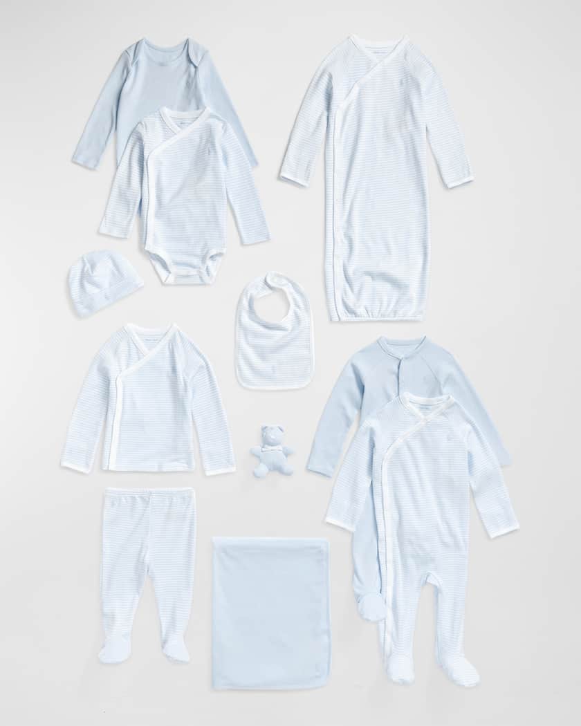 Ralph Lauren Childrenswear Boy's 11-Piece Organic Cotton Gift Set