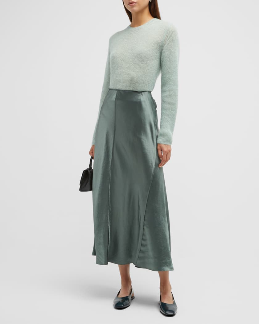 Vince raw edge shop bias skirt
