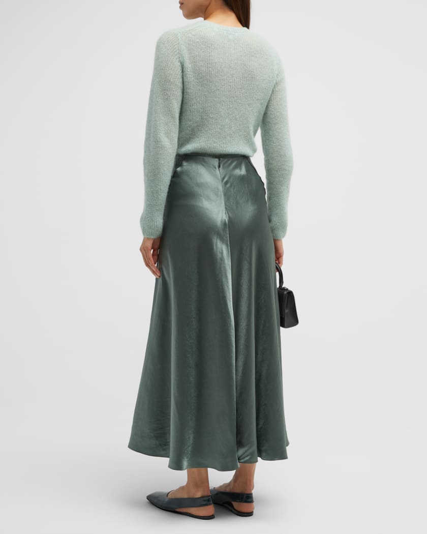 Vince raw edge silk skirt hotsell