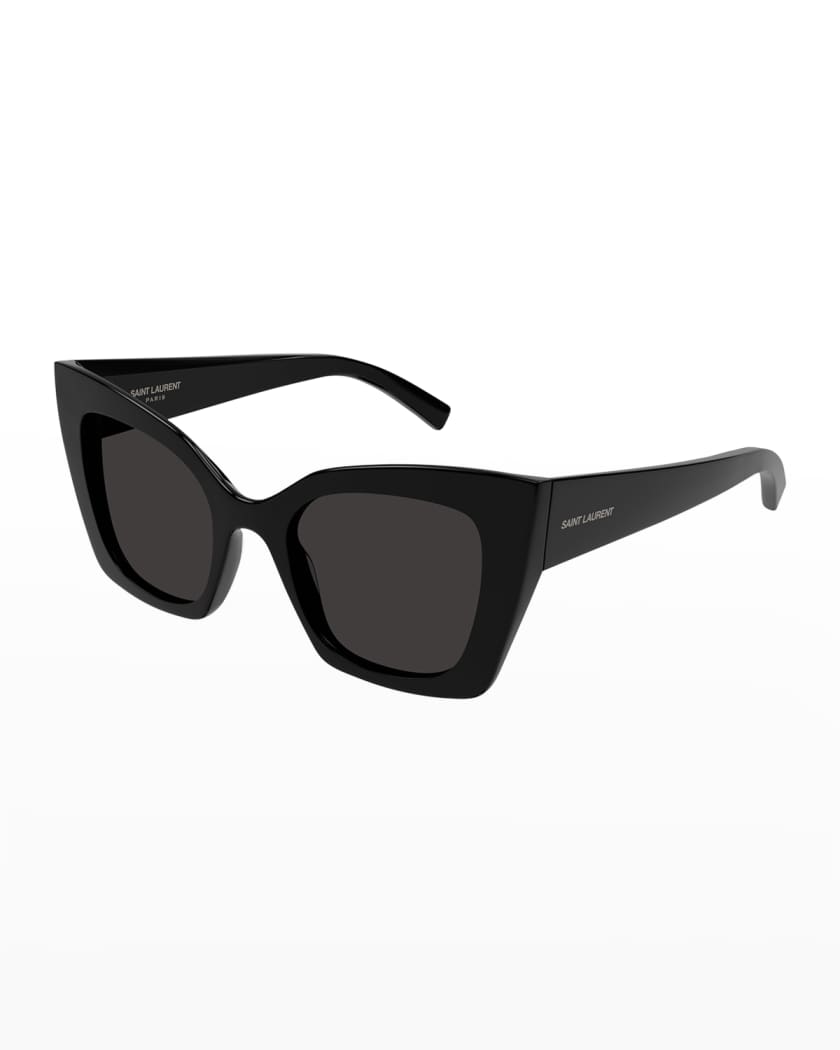 Saint Laurent Injection Plastic Cat-Eye Sunglasses | Neiman Marcus