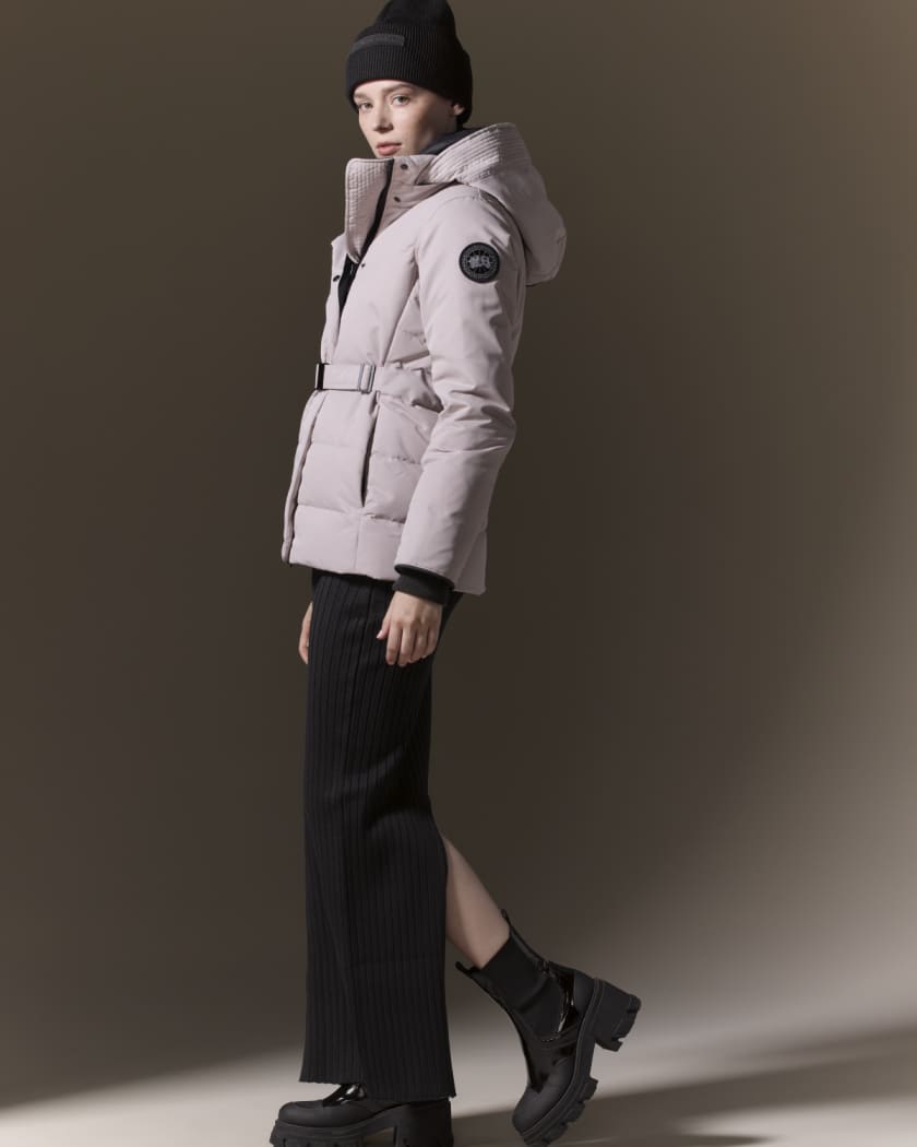 Canada goose belted parka hotsell
