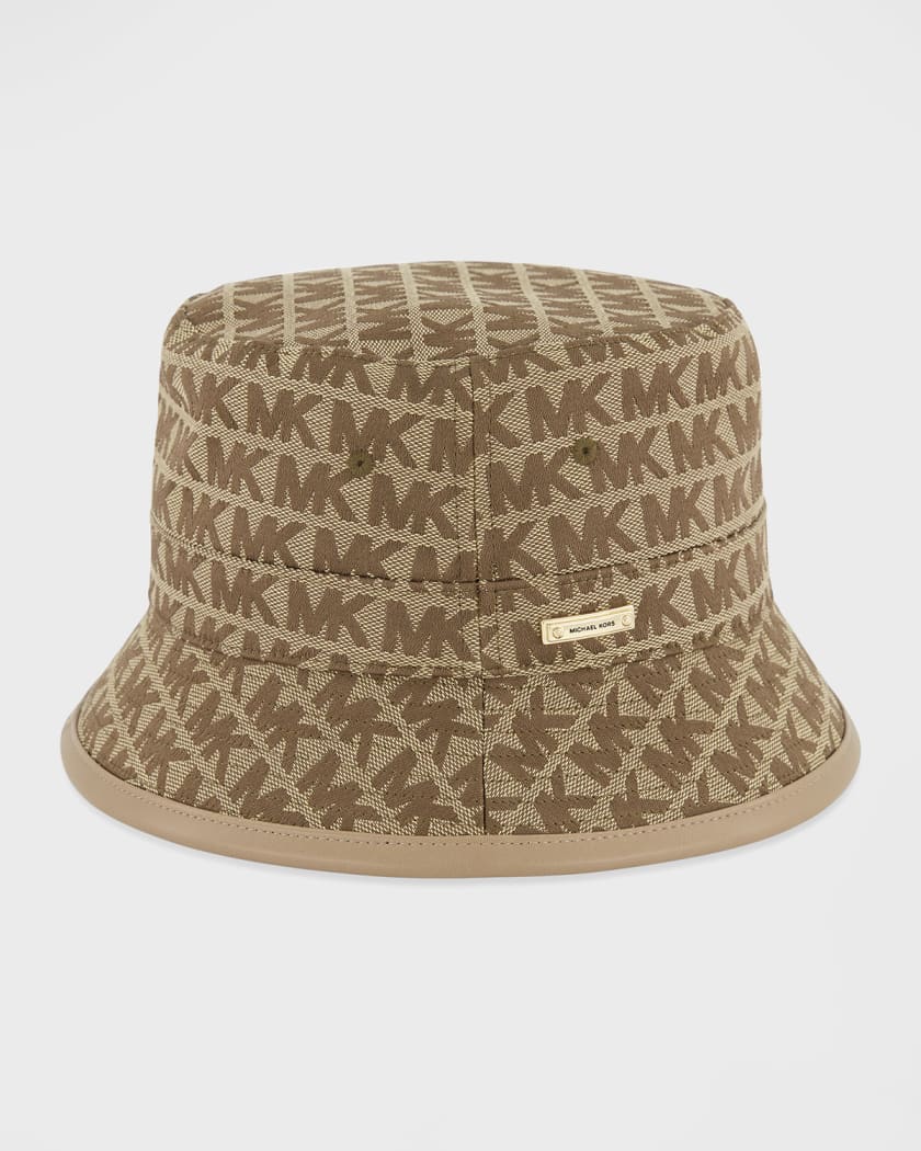 Jacquard Monogram Bucket Hat 