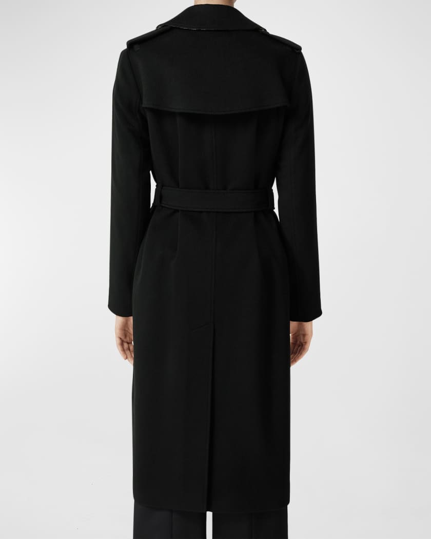 Burberry kensington cashmere trench coat deals