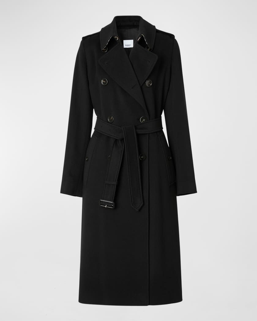 Burberry kensington cashmere trench coat outlet