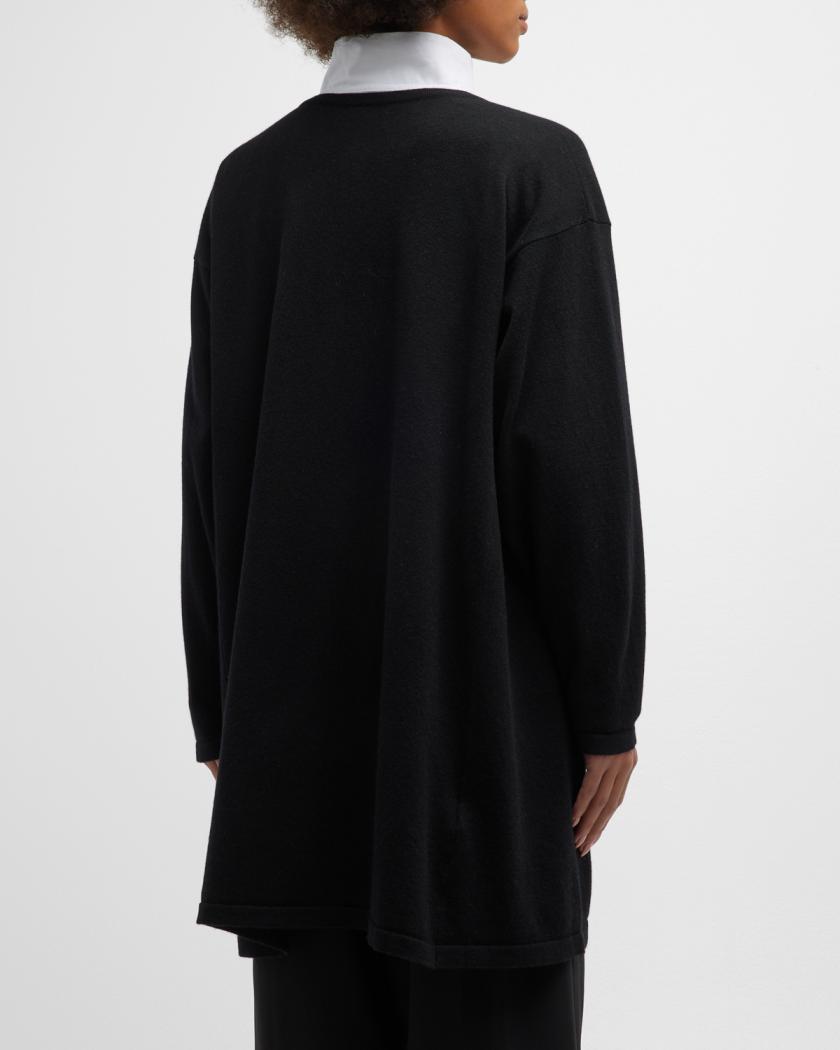 Eskandar Cashmere Button-Front Long Cardigan | Neiman Marcus