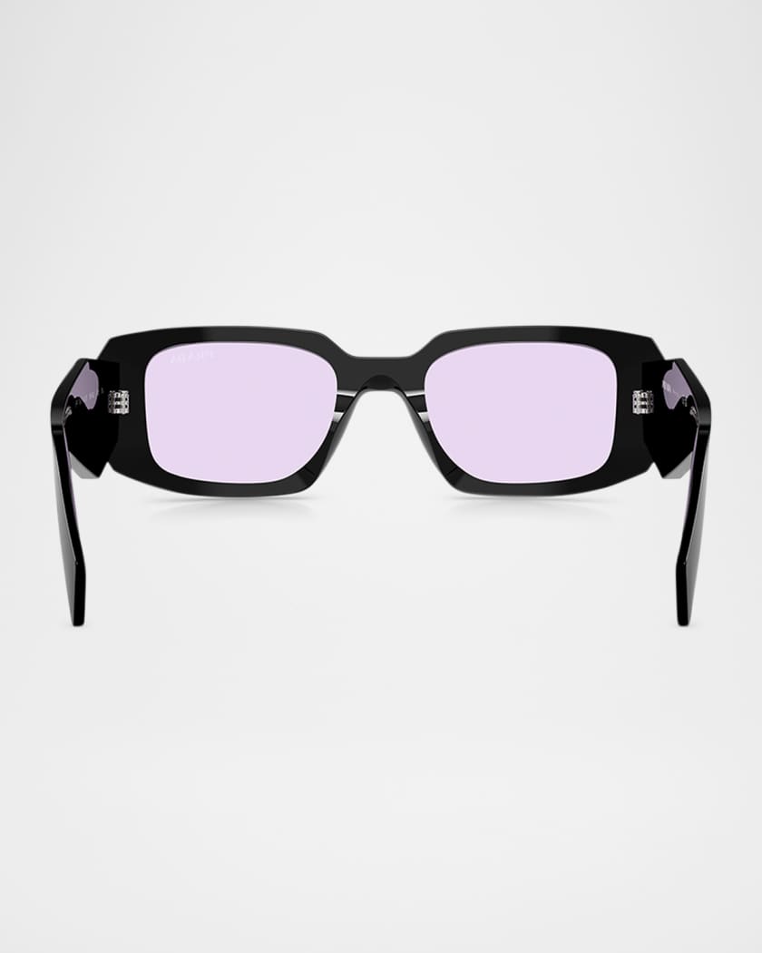 Men's Geometric Rectangle Acetate Sunglasses