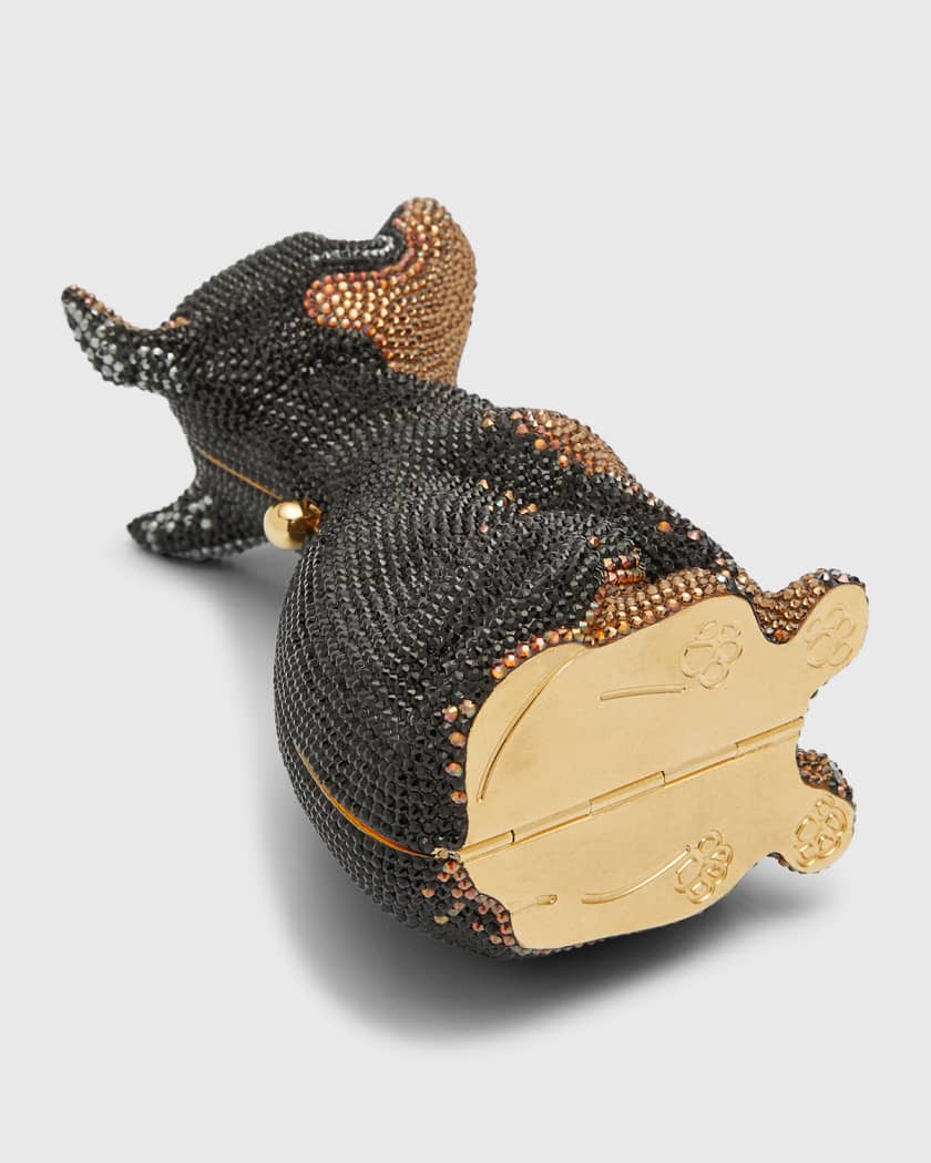 Judith Leiber Couture Kendall's Doberman Minaudiere, Champagne Multi, Women's, Clutches & Small Handbags Minaudieres